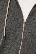 BRUNELLO CUCINELLI | Cashmere Hoodie | Dark Grey