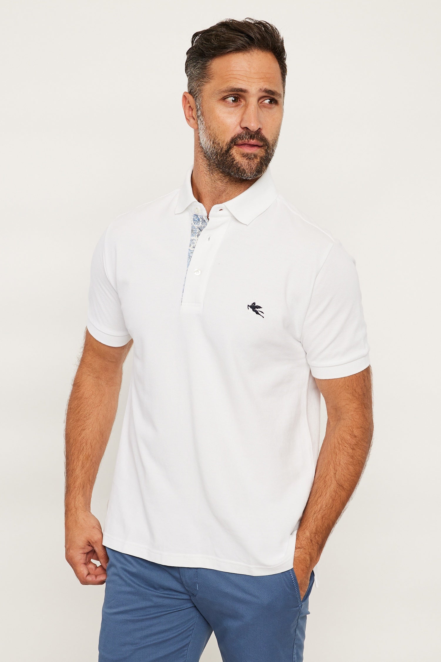 ETRO | Polo With Contrast Inner | White