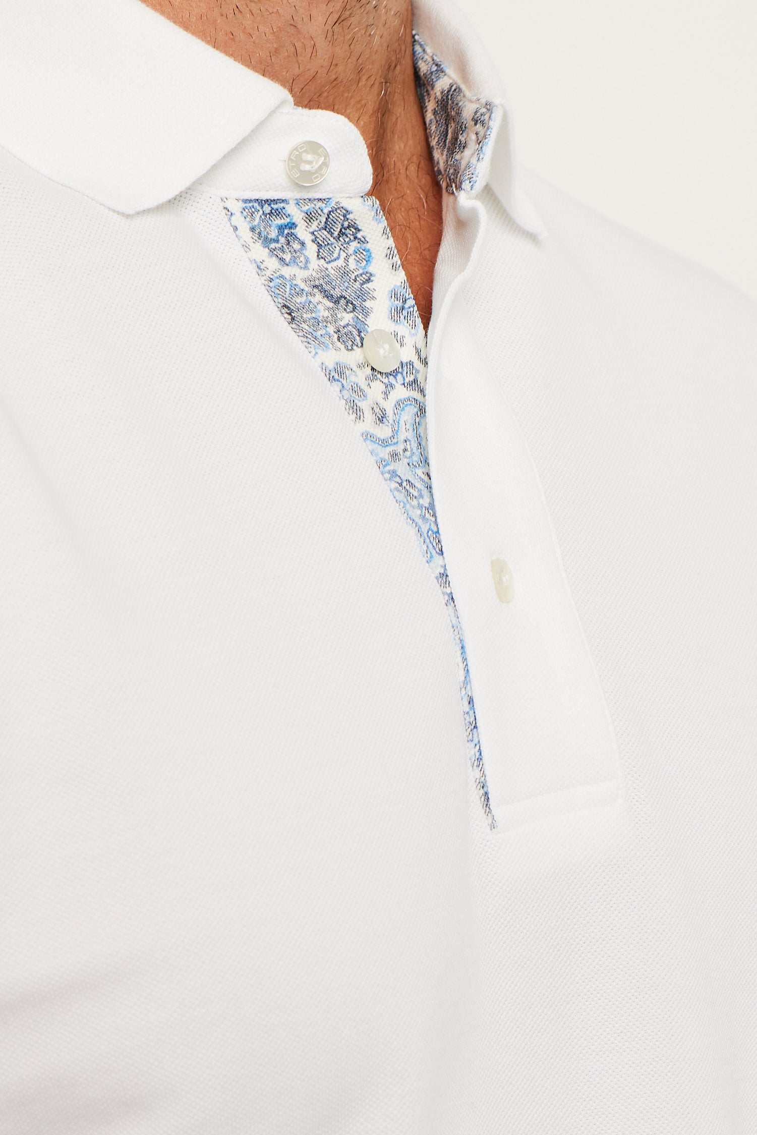 ETRO | Polo With Contrast Inner | White