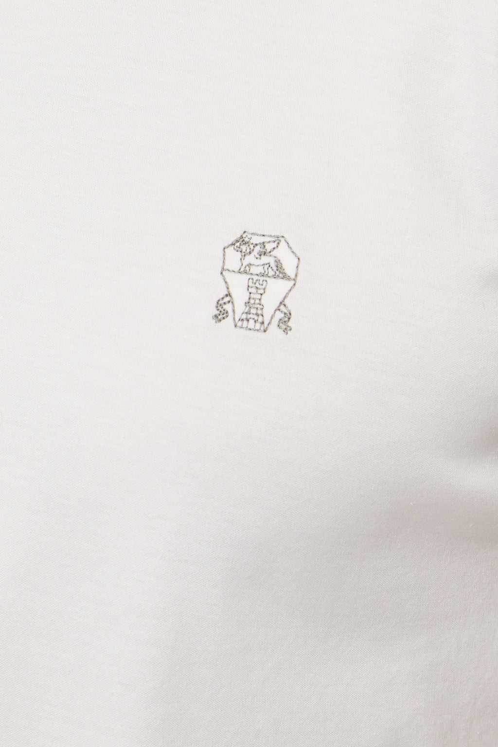 BRUNELLO CUCINELLI | T-Shirt With Trims & Logo | White