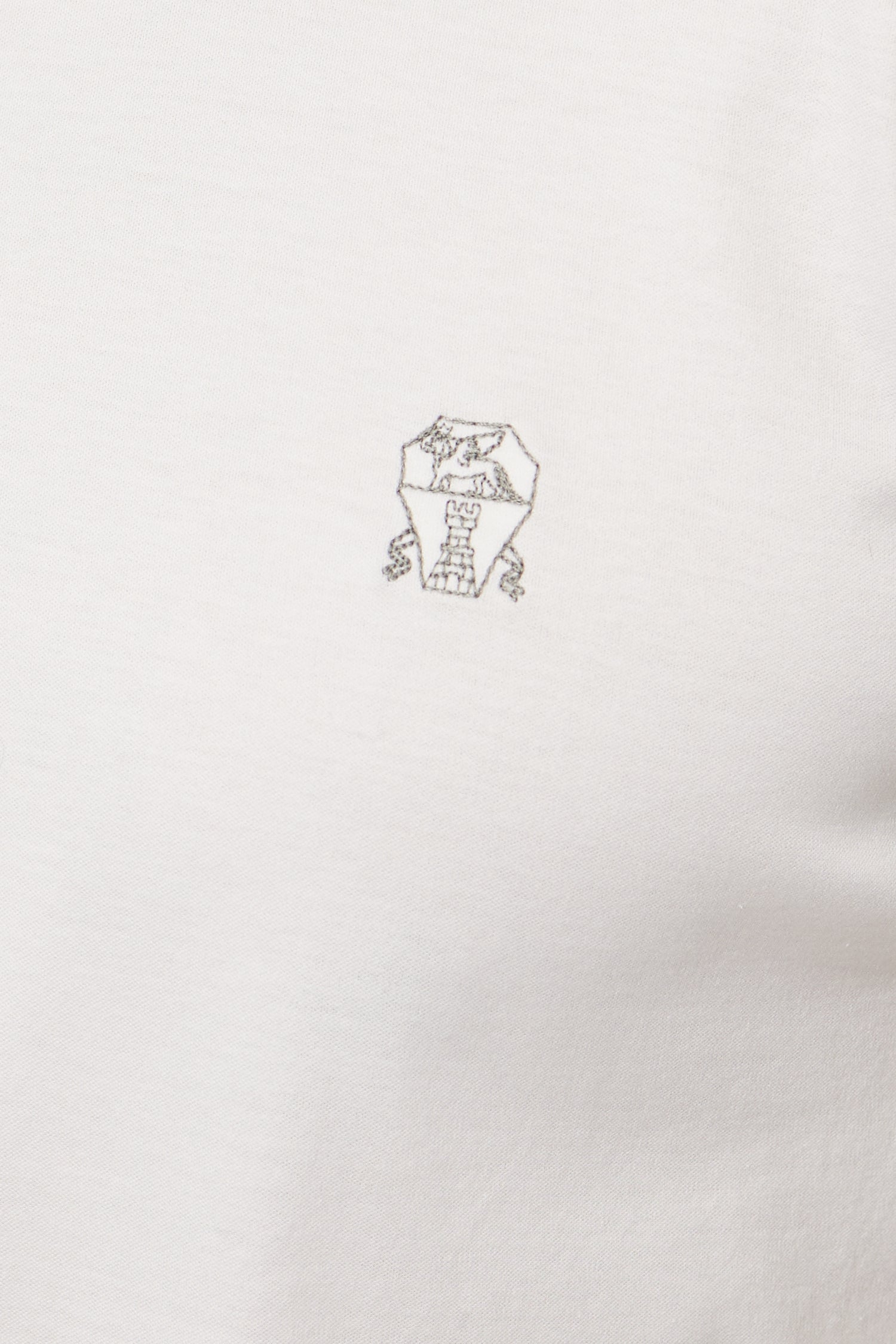 BRUNELLO CUCINELLI | T-Shirt With Trims & Logo | White