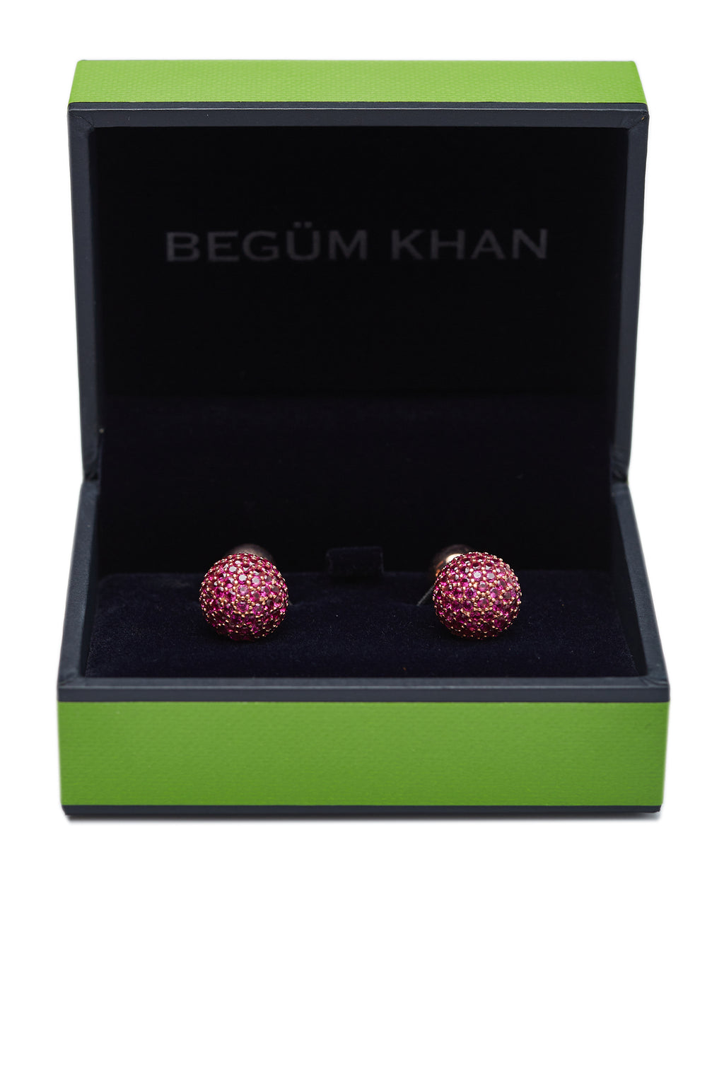 BEGUM KHAN | Princes Favourite Round Cufflinks | Rose Gold