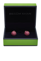 BEGUM KHAN | Princes Favourite Round Cufflinks | Rose Gold