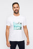 ALTEA | Under The Waves Printed T-Shirt | White
