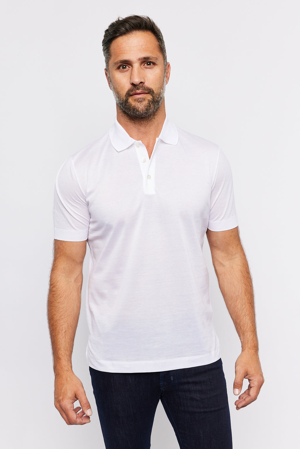 CANALI | Pique Polo | White