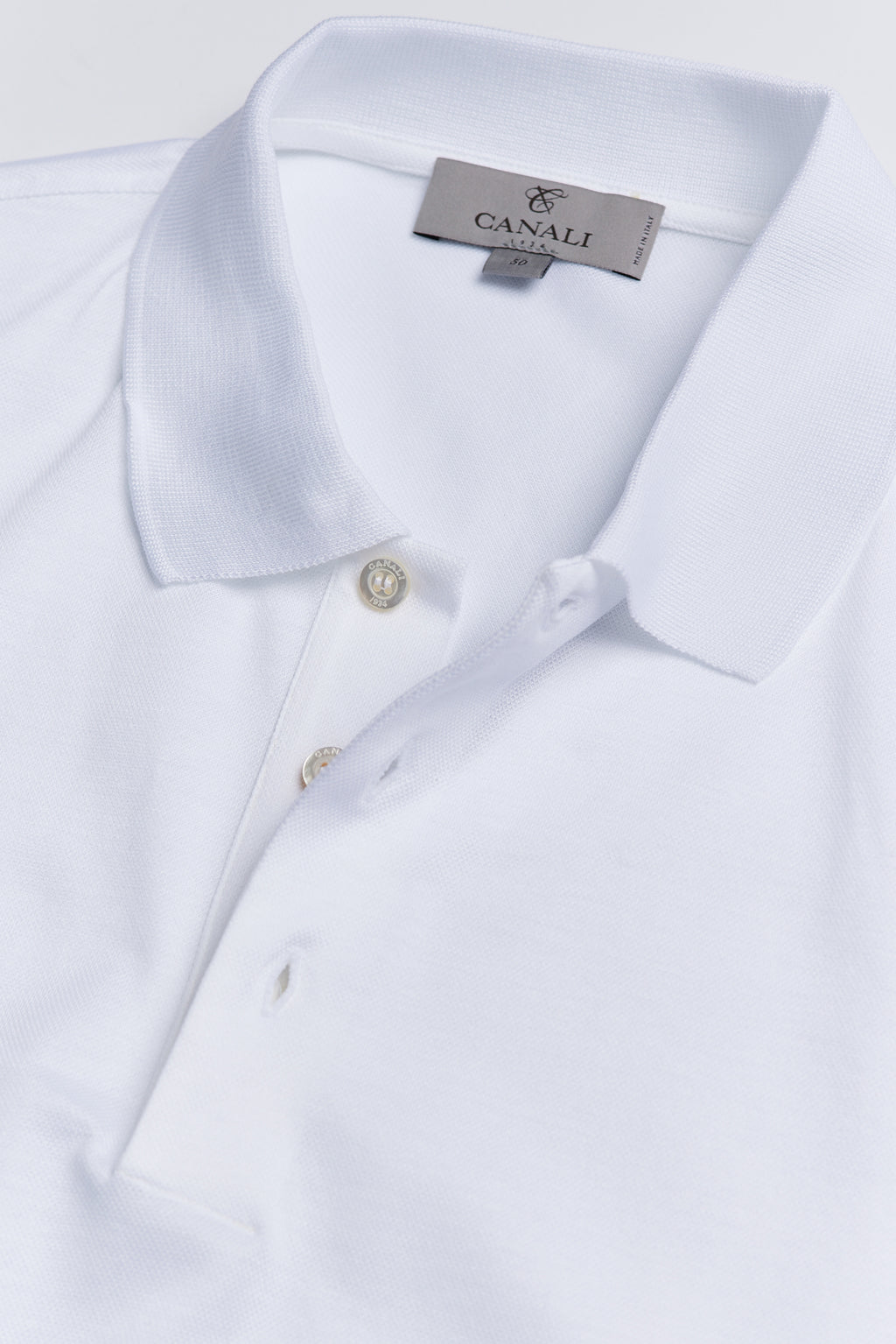 CANALI | Pique Polo | White