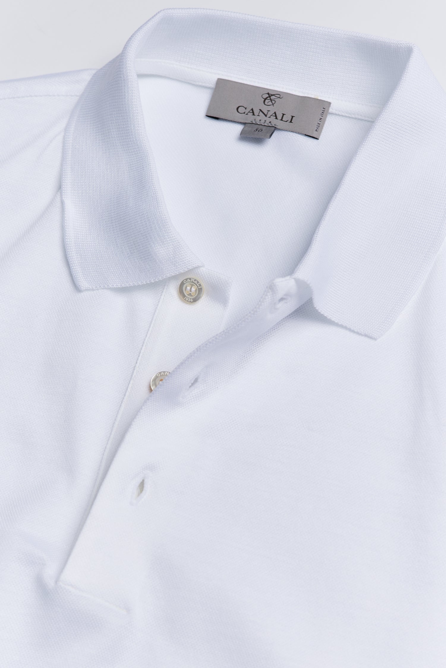 CANALI | Pique Polo | White
