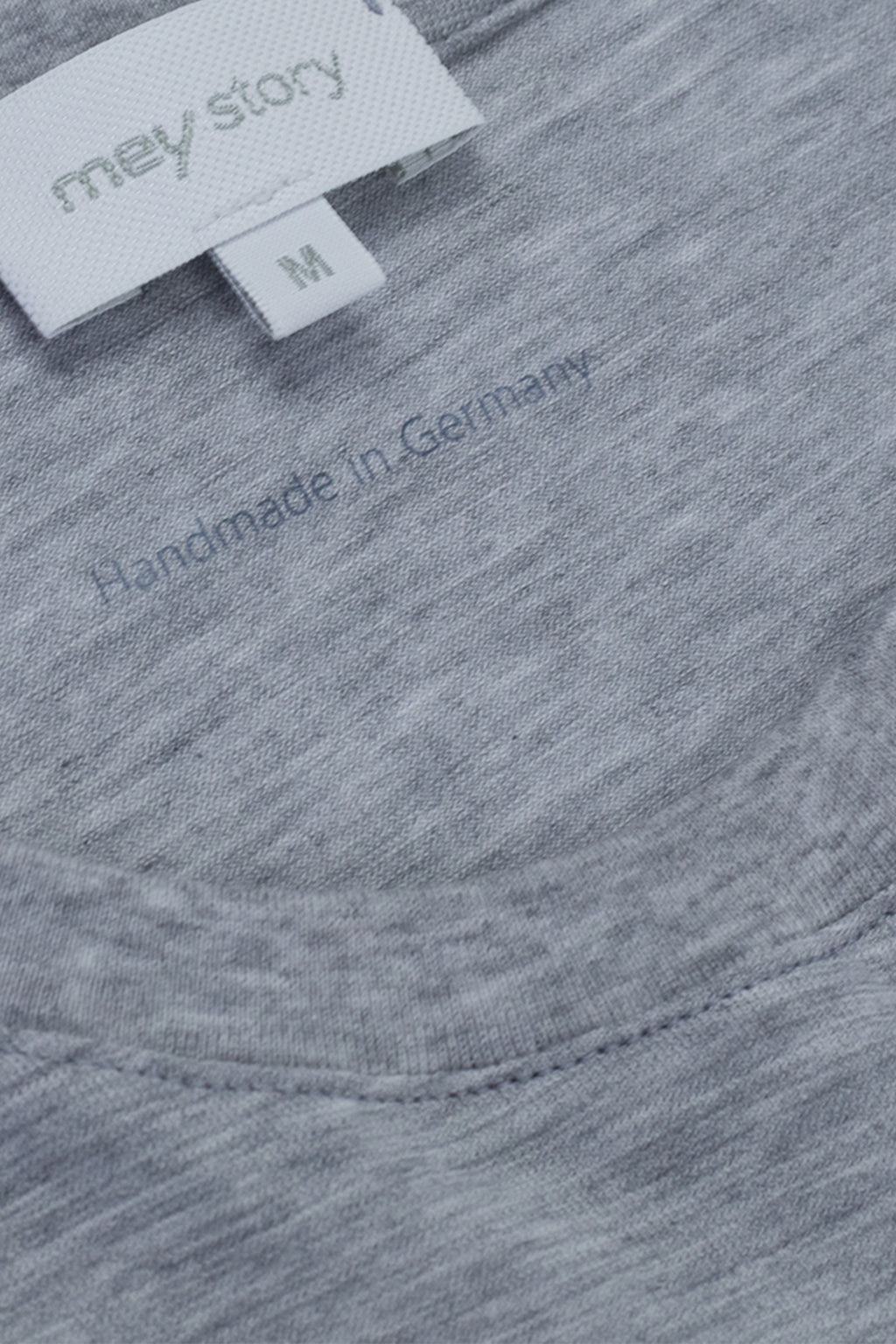 MEY STORY | Long Sleeve Pure Cotton T-Shirt | Grey