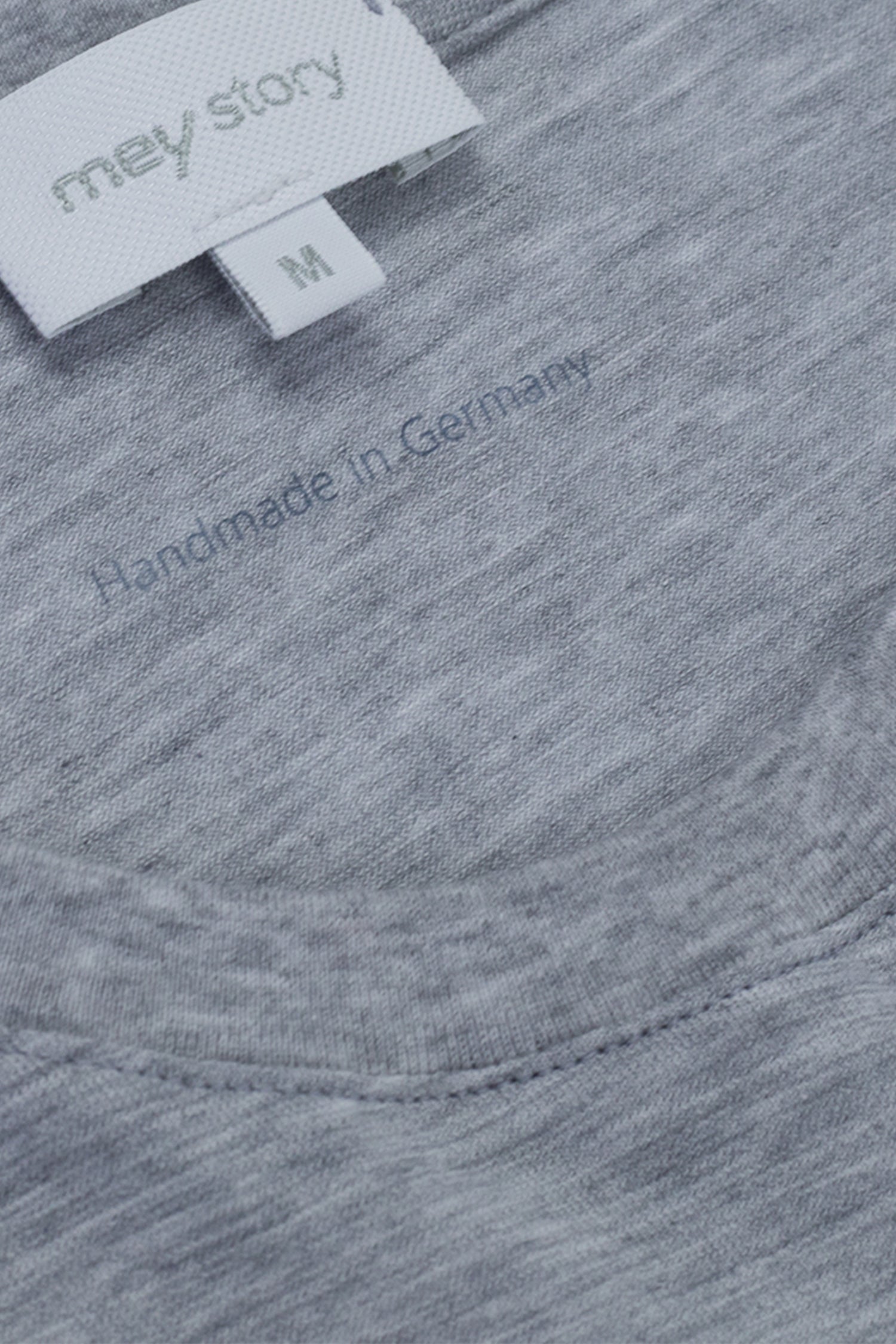MEY STORY | Long Sleeve Pure Cotton T-Shirt | Grey