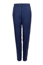 BRIONI | Wool And Silk Check Suit | Dark Blue