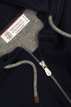 BRUNELLO CUCINELLI | Cashmere Hoodie | Navy