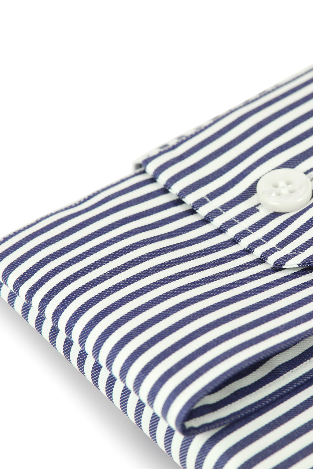 BRIONI | Ventiquattro Cotton Shirt | Navy Stripe