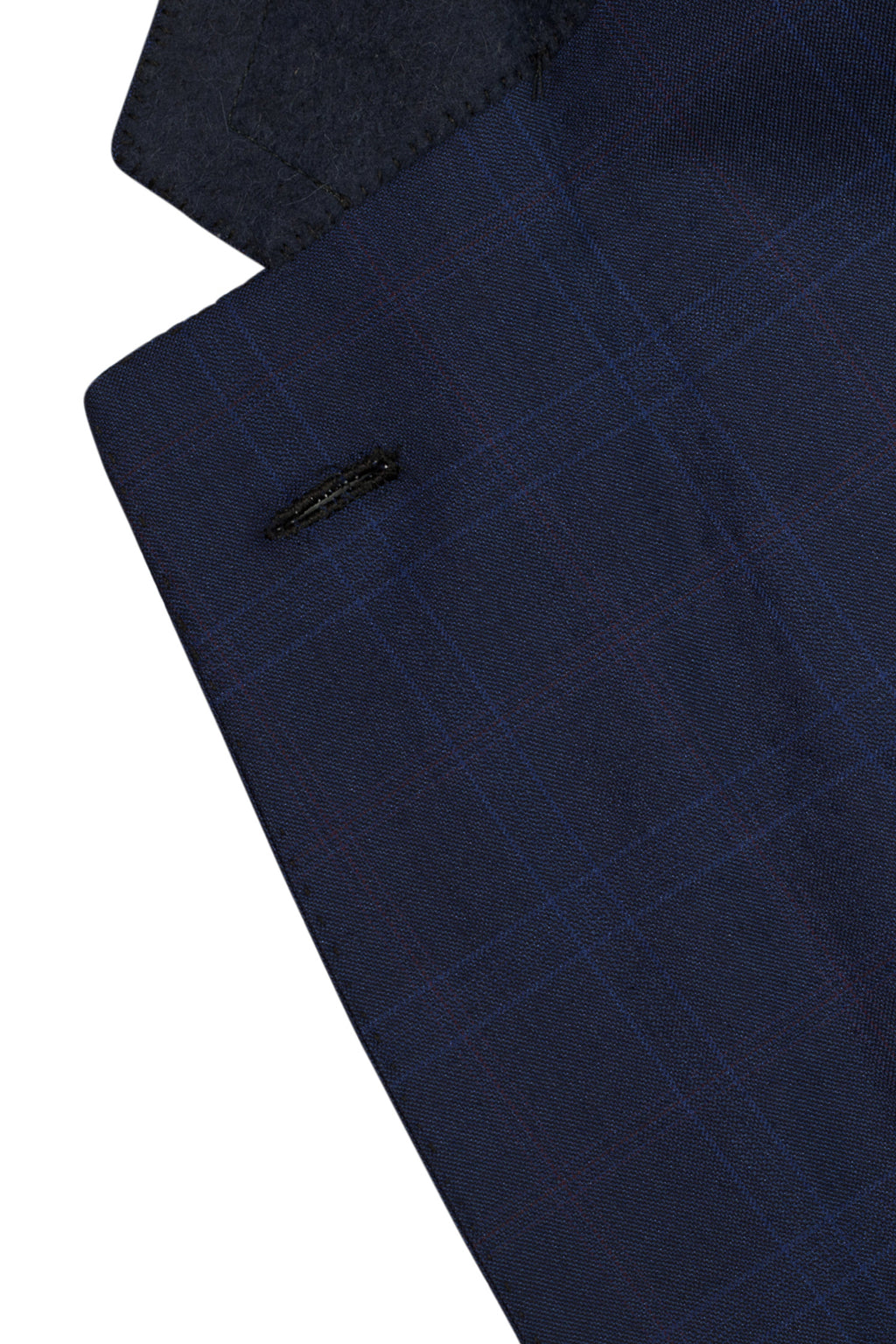 BRIONI | Wool And Silk Check Suit | Dark Blue