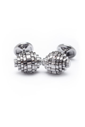 TATEOSSIAN Gunmetal Working Gear Cufflinks