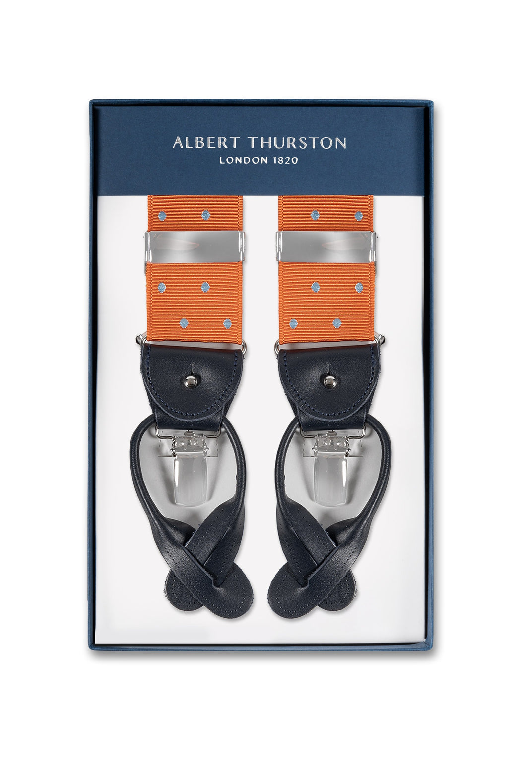 ALBERT THURSTON Orange Spotted 2-In-1 Braces — Mitchell Ogilvie