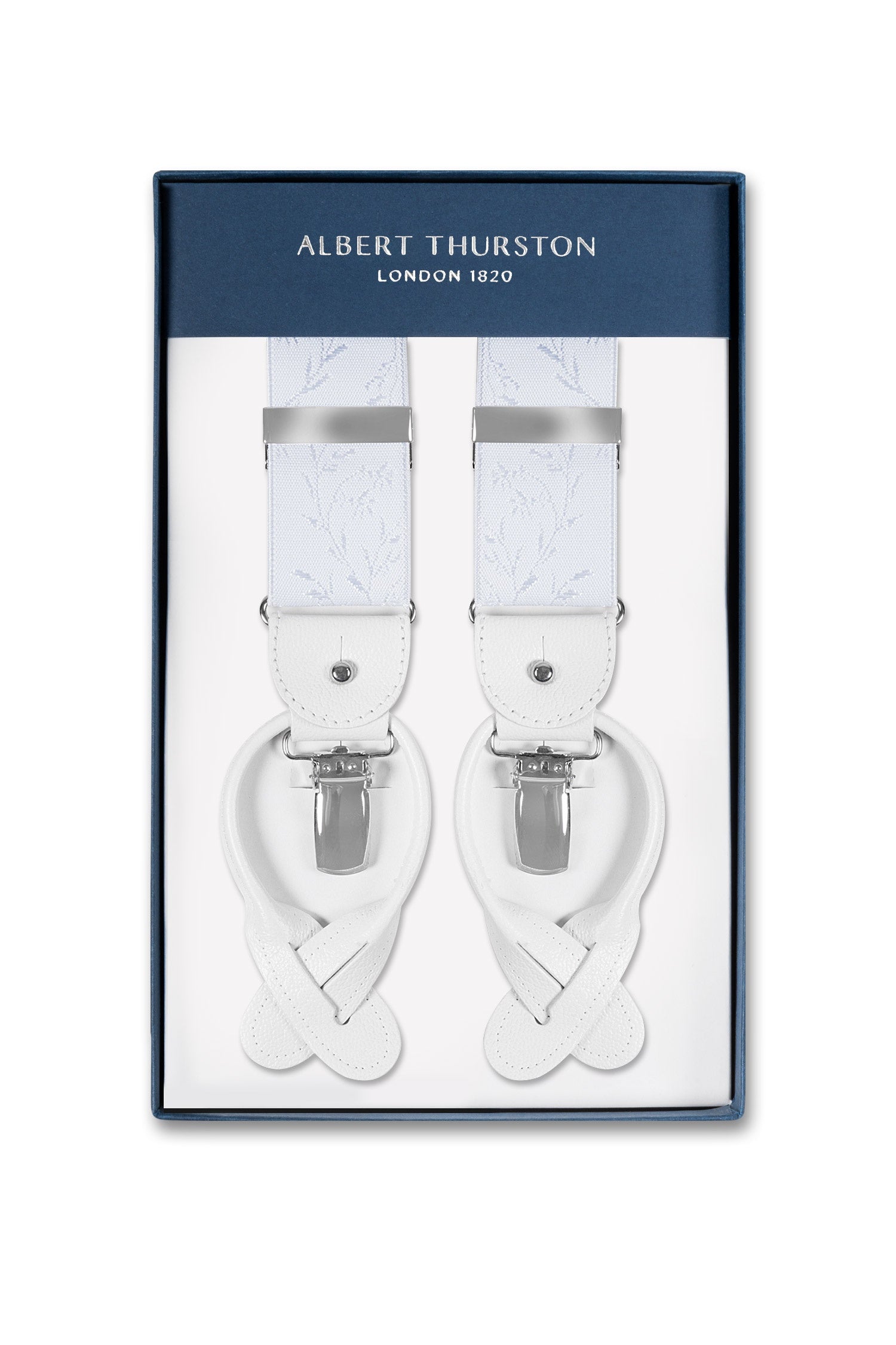 ALBERT THURSTON | Floral 2-In-1 Braces | White