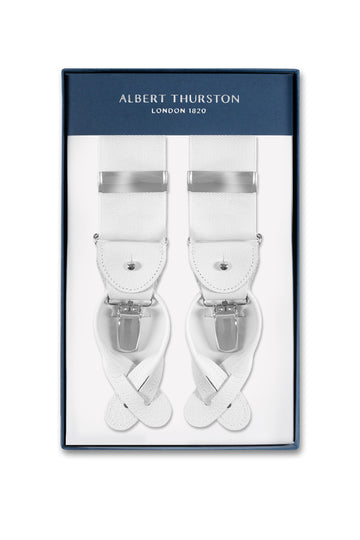 ALBERT THURSTON White Wide 2-In-1 Braces