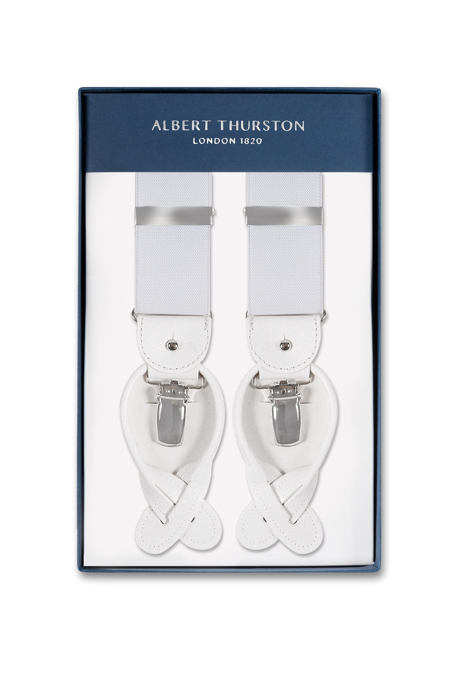 ALBERT THURSTON | Plain 2-In-1 Braces | White
