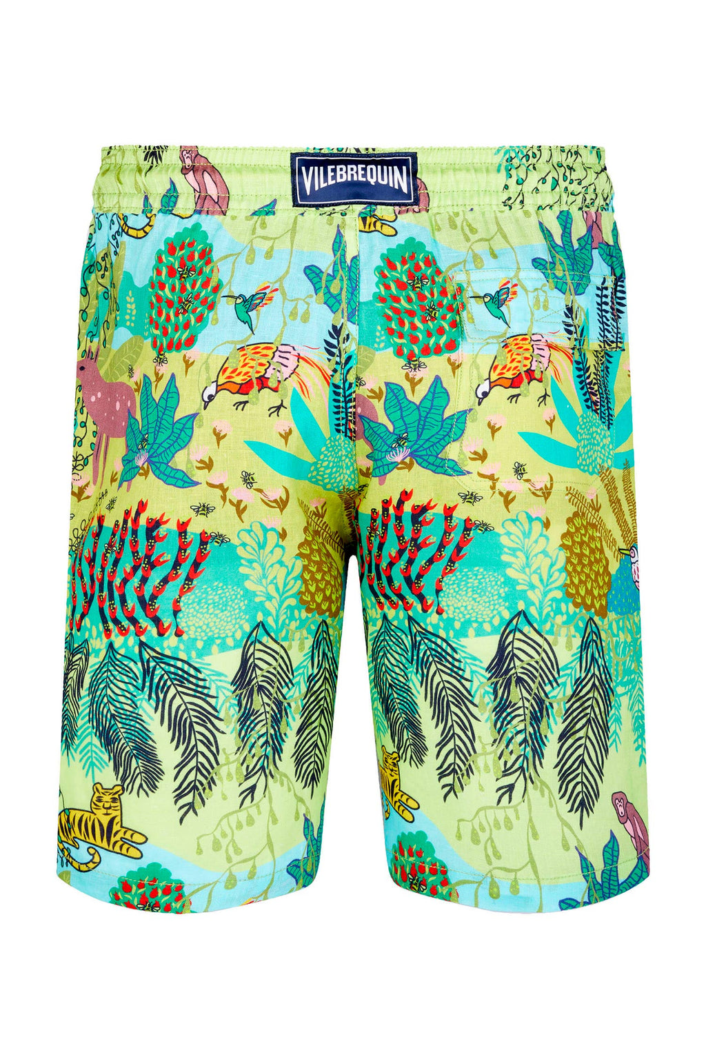 VILEBREQUIN | Linen Pull-On Shorts | Jungle