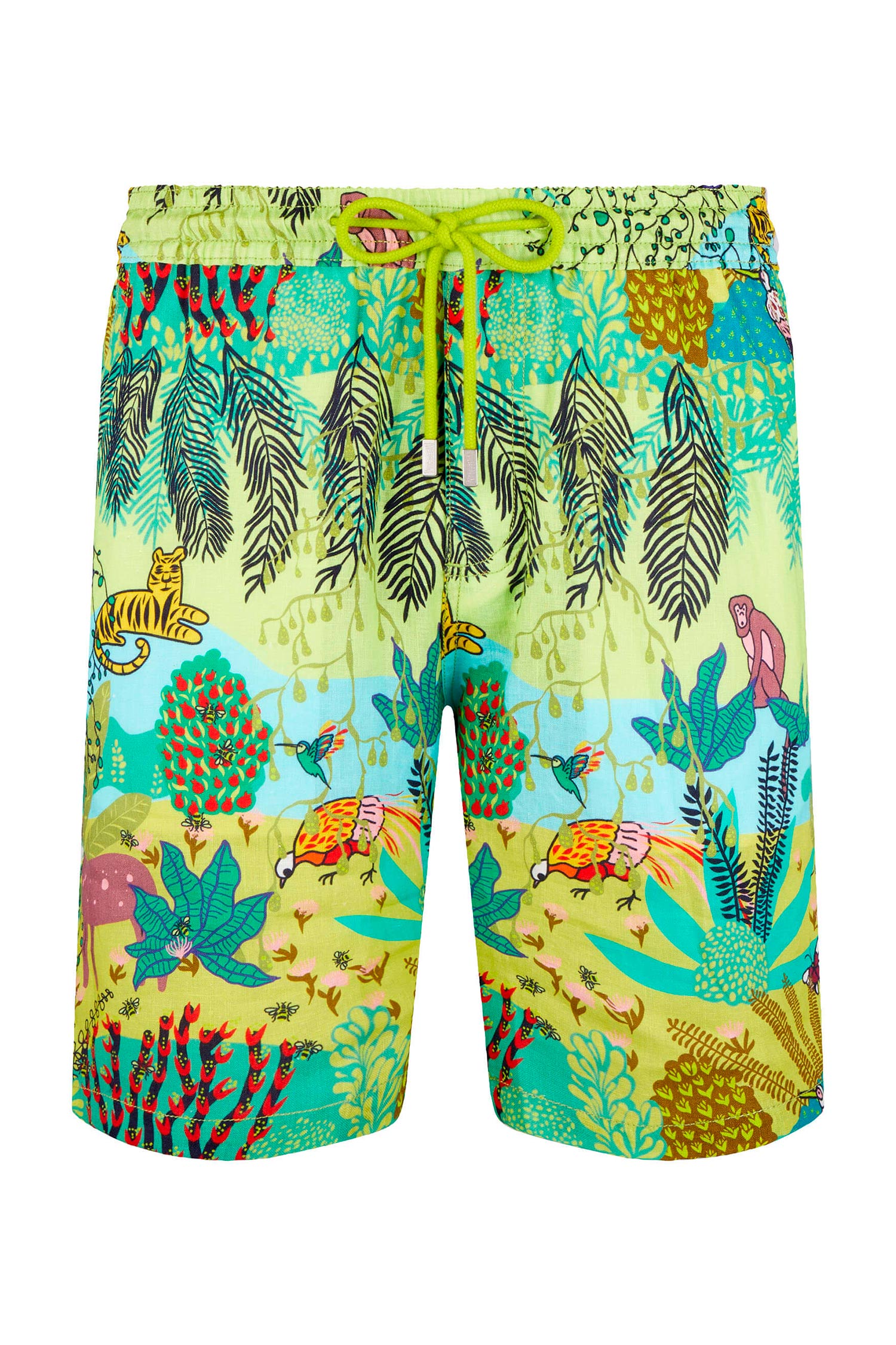 VILEBREQUIN | Linen Pull-On Shorts | Jungle