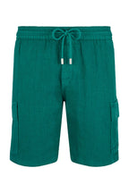 VILEBREQUIN | Linen Pull-On Shorts | Forest