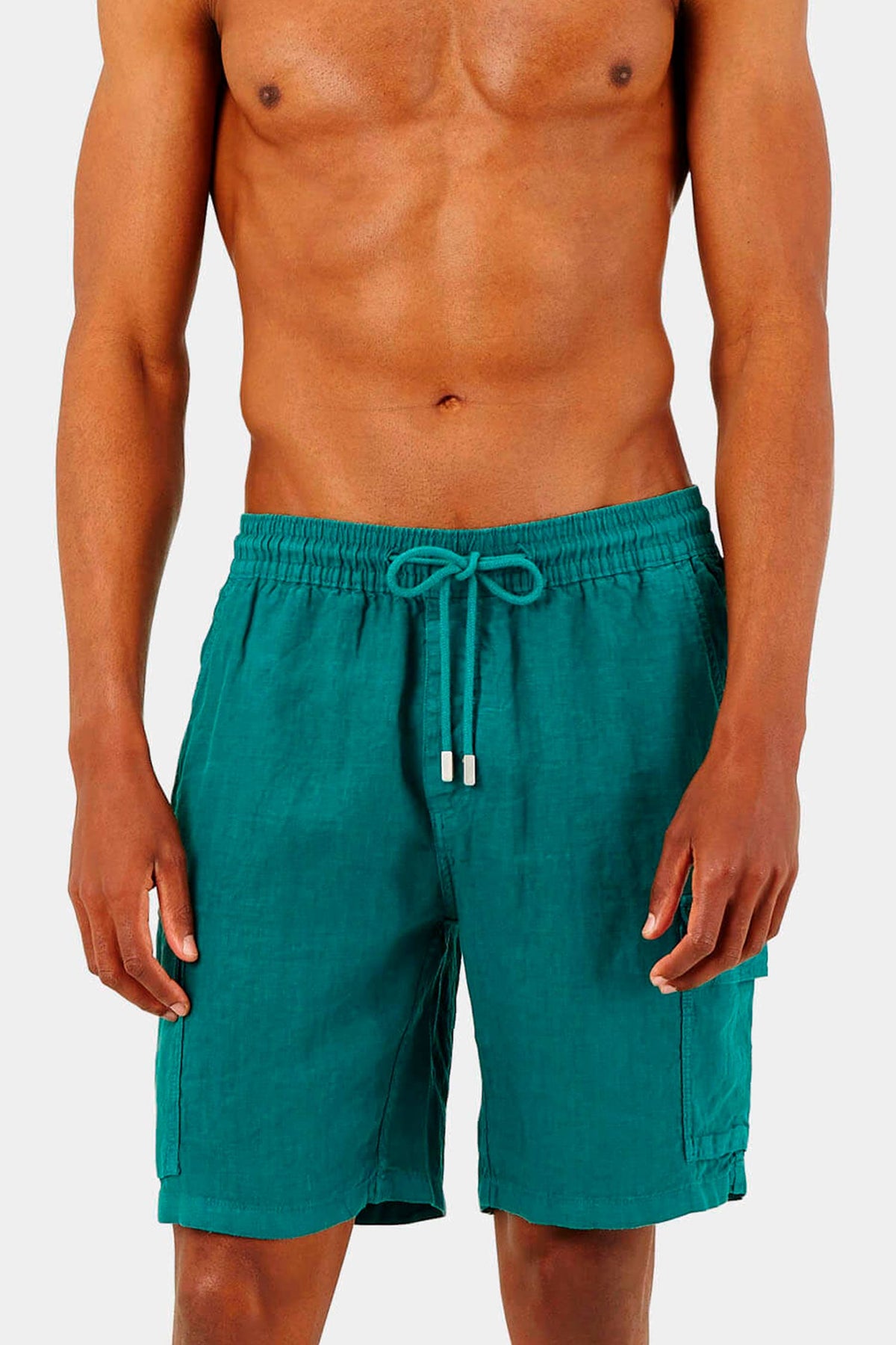 VILEBREQUIN | Linen Pull-On Shorts | Forest