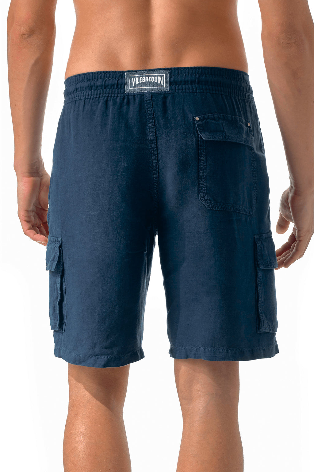 VILEBREQUIN | Linen Pull-On Shorts | Navy