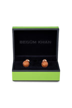 BEGUM KHAN | Princes Favourite Round Cufflinks | Rose Gold