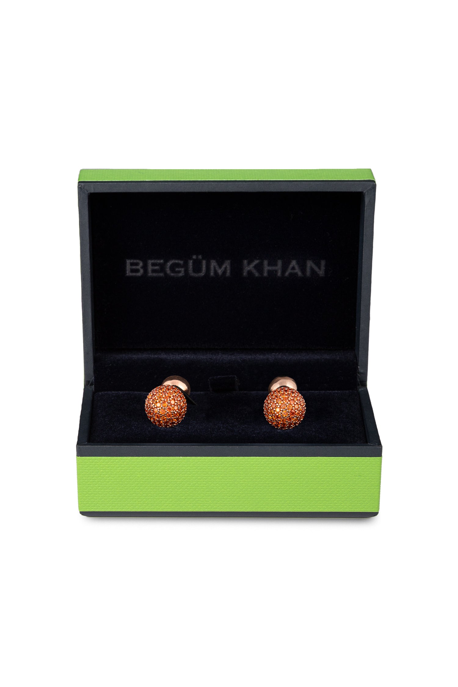 BEGUM KHAN | Princes Favourite Round Cufflinks | Rose Gold