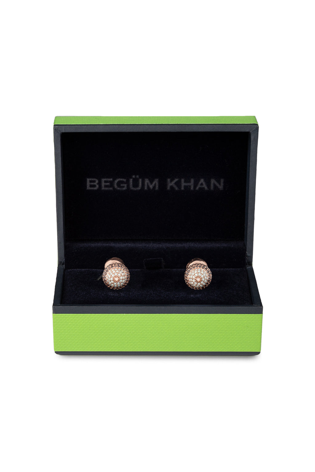BEGUM KHAN | Turban Cufflinks | Rose Gold