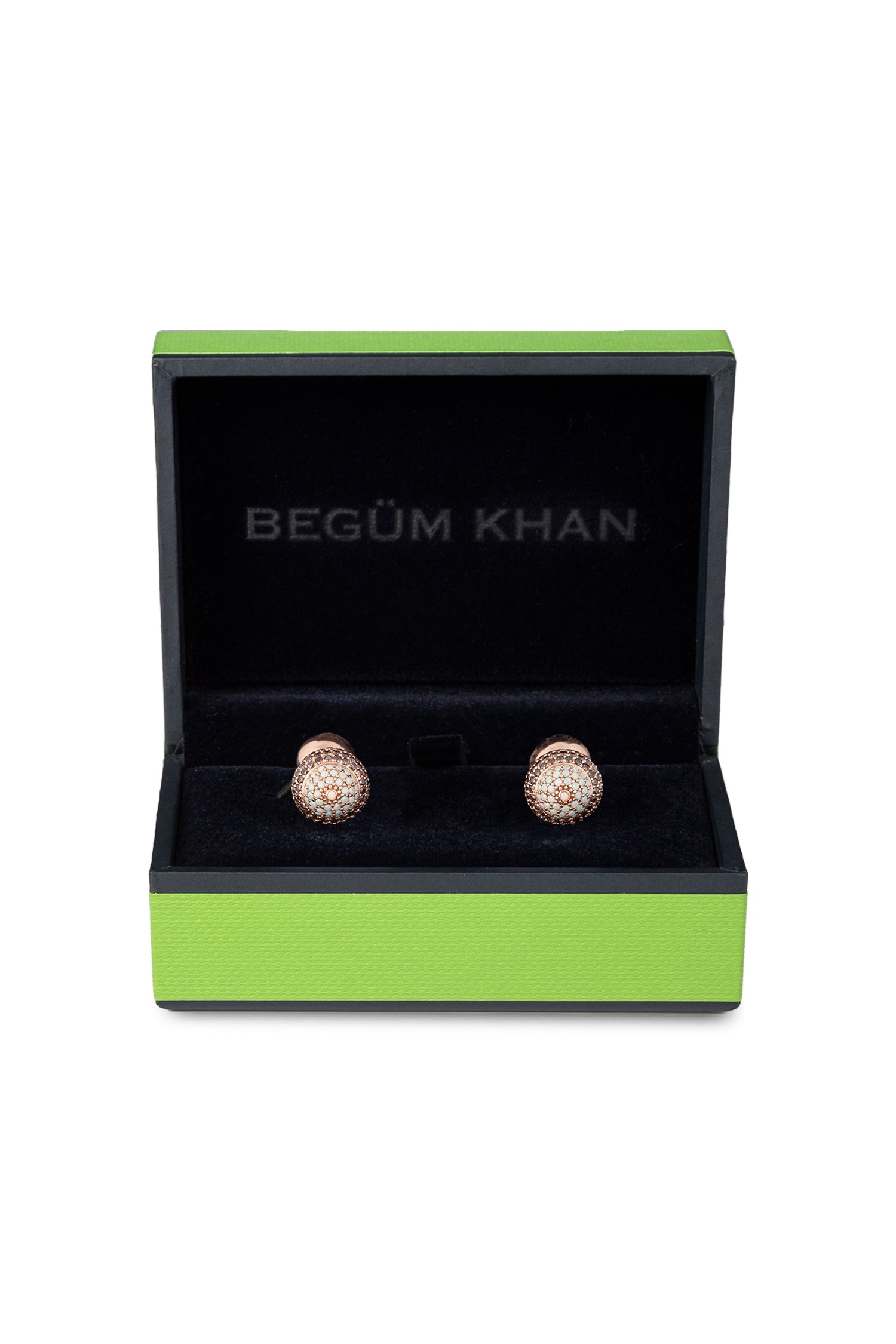 BEGUM KHAN | Turban Cufflinks | Rose Gold