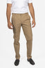 SLOWEAR | 3% Stretch 1 Pleat Chino | Taupe