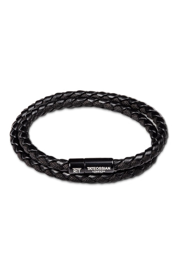 TATEOSSIAN Black Double Wrap Bracelet