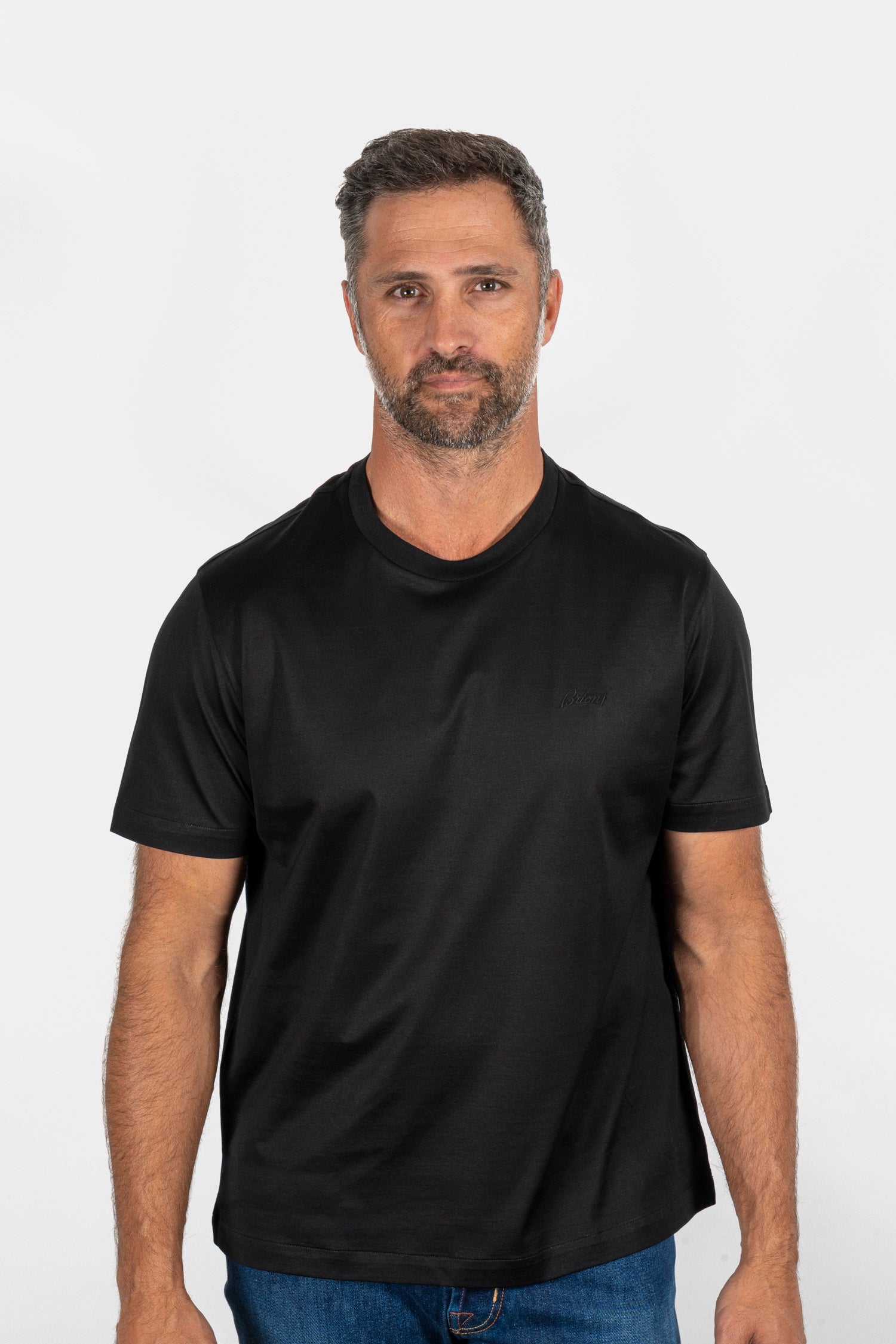BRIONI | T-Shirt Brioni On Chest |  Black
