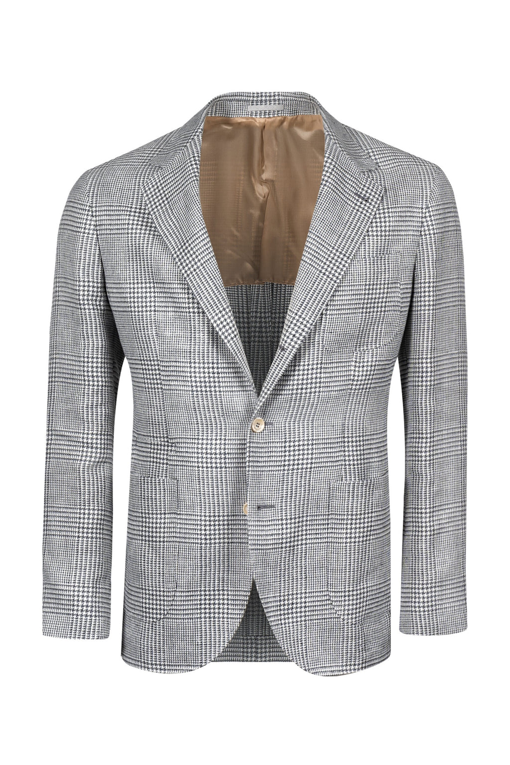BRUNELLO CUCINELLI | Prince Of Wales Jacket | Grey & Cream