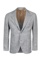 BRUNELLO CUCINELLI | Prince Of Wales Jacket | Grey & Cream