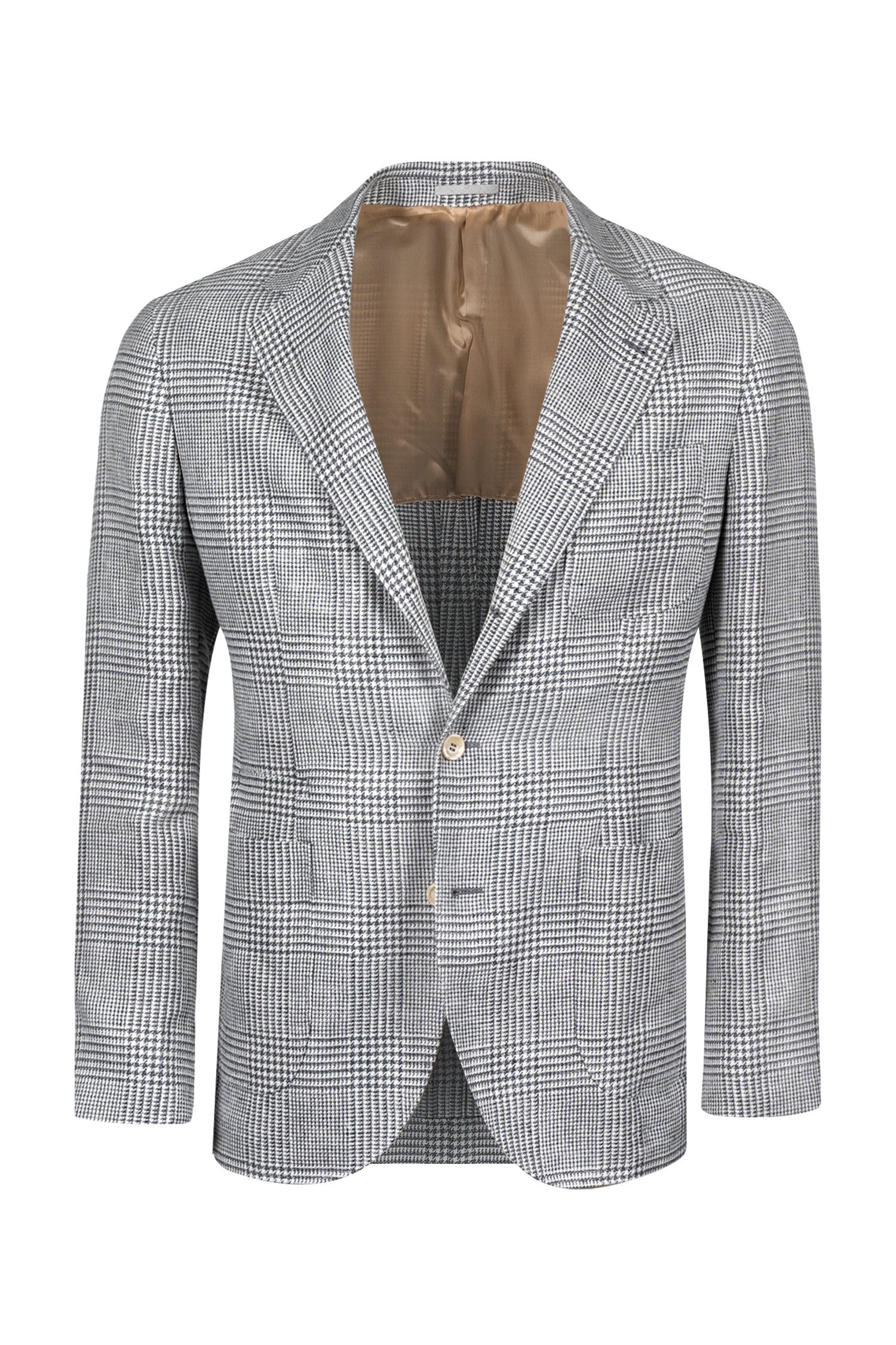 BRUNELLO CUCINELLI | Prince Of Wales Jacket | Grey & Cream