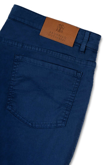 BRUNELLO CUCINELLI Dark Blue Cotton Jeans