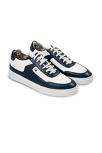 CANALI | Low Leather Sneaker | Navy & White