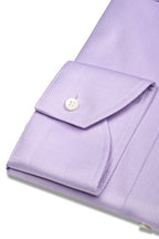 CANALI | Diamond Weave Textured Business Shirt | Purple