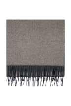 CANALI | Two-Tone Cashmere And Silk Scarf | Charcoal & Brown