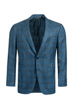 CANALI | Unlined Check Jacket | Teal