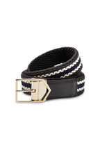 CANALI | Reversible Elastic Belt | Brown & Navy