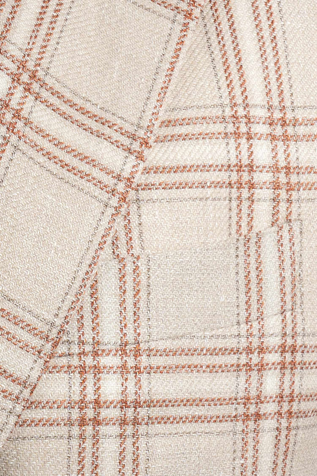 CANALI | Ultralight Orange Check Jacket | Beige
