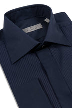 CANALI | Pleated Dinner Shirt | Navy