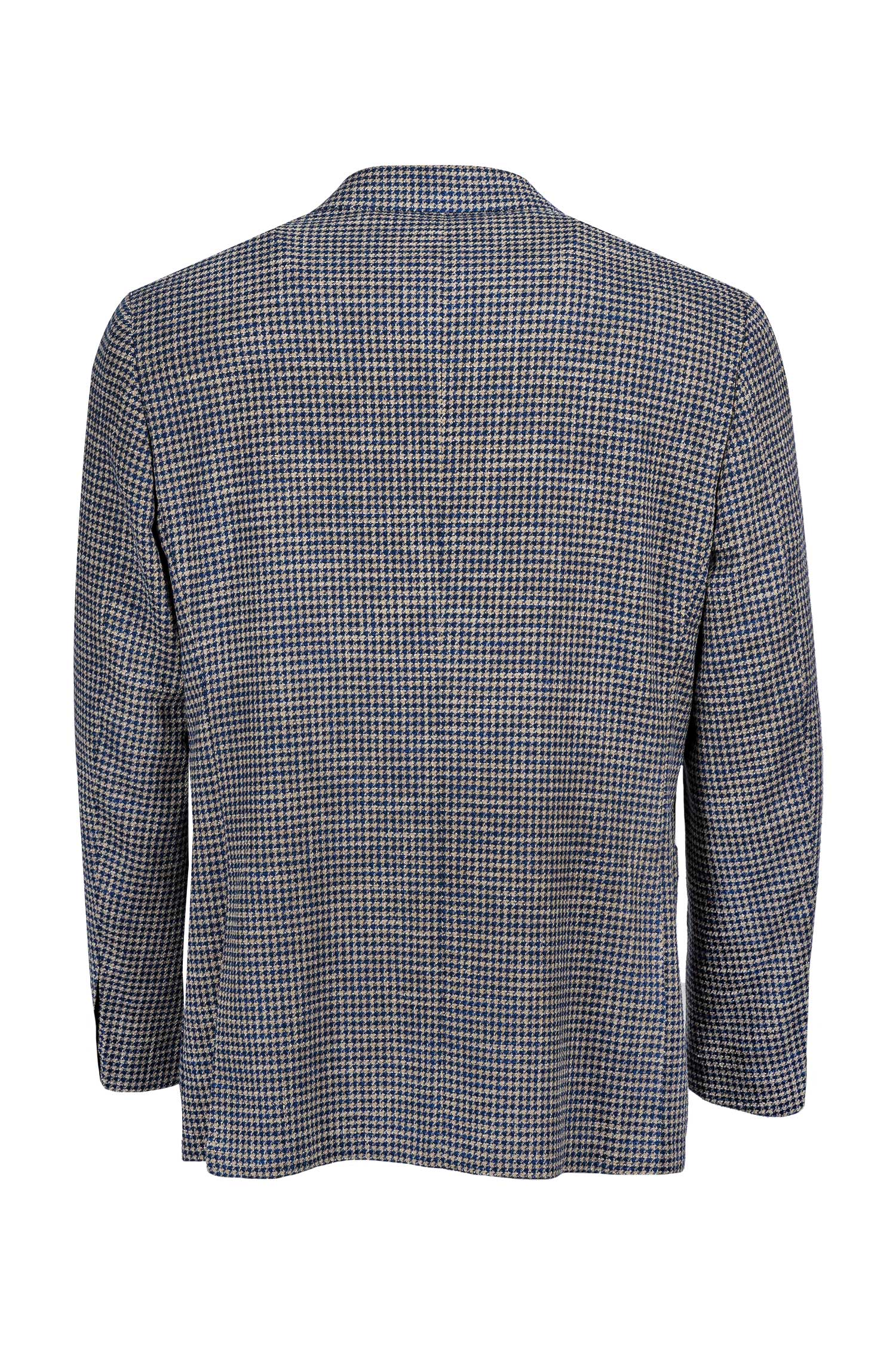 CANALI | Ultralight Houndstooth Jacket | Navy & Beige