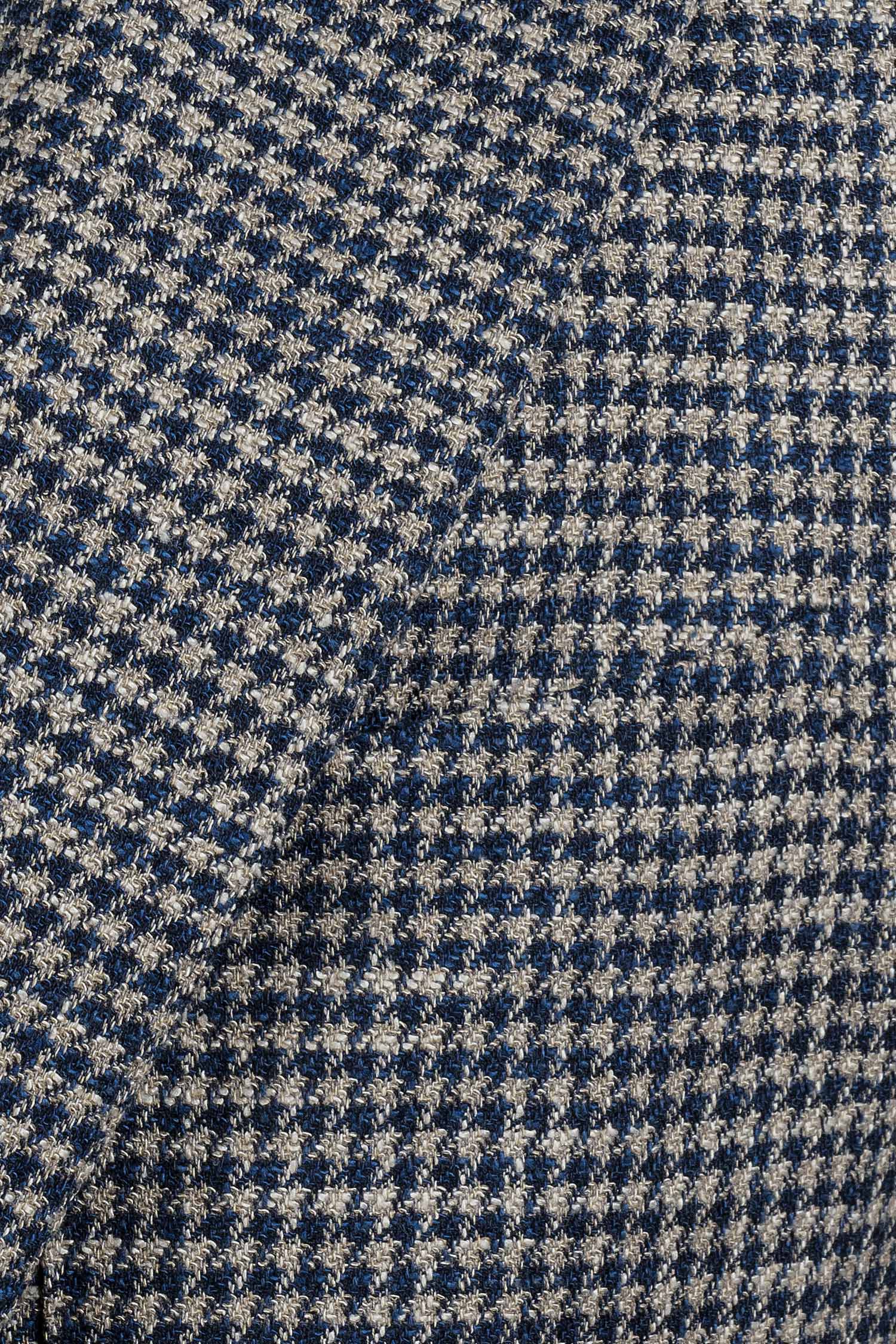 CANALI | Ultralight Houndstooth Jacket | Navy & Beige