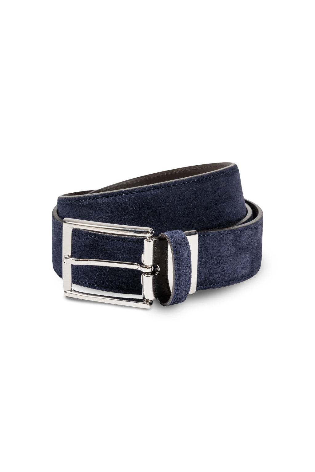 CANALI | Suede Belt | Dark Blue