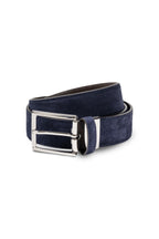 CANALI | Suede Belt | Dark Blue