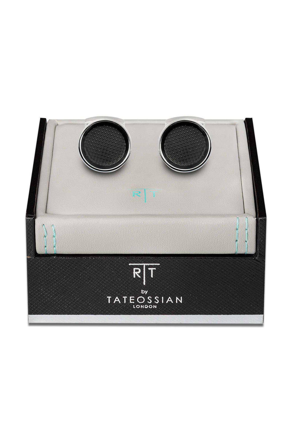 TATEOSSIAN | Enamel Pinhead Cufflinks | Black